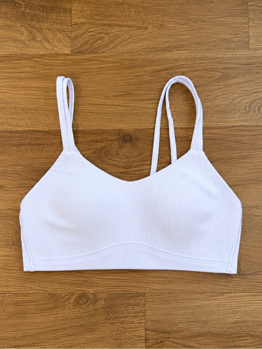 Lululemon Like a Cloud Ribbed Bra Light Support - Size 6 - Light Lavender